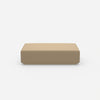 Pouf color crema dal davanti