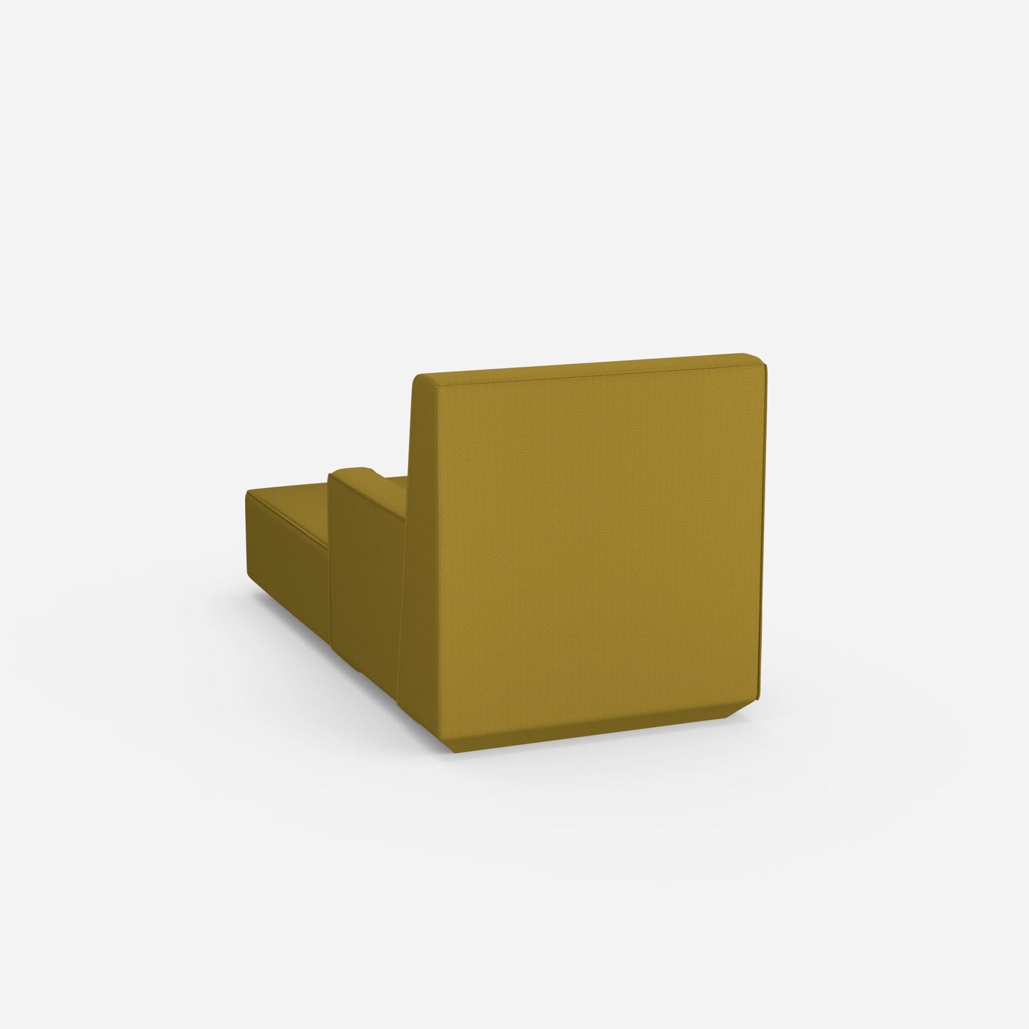 Recamiere giallo da dietro