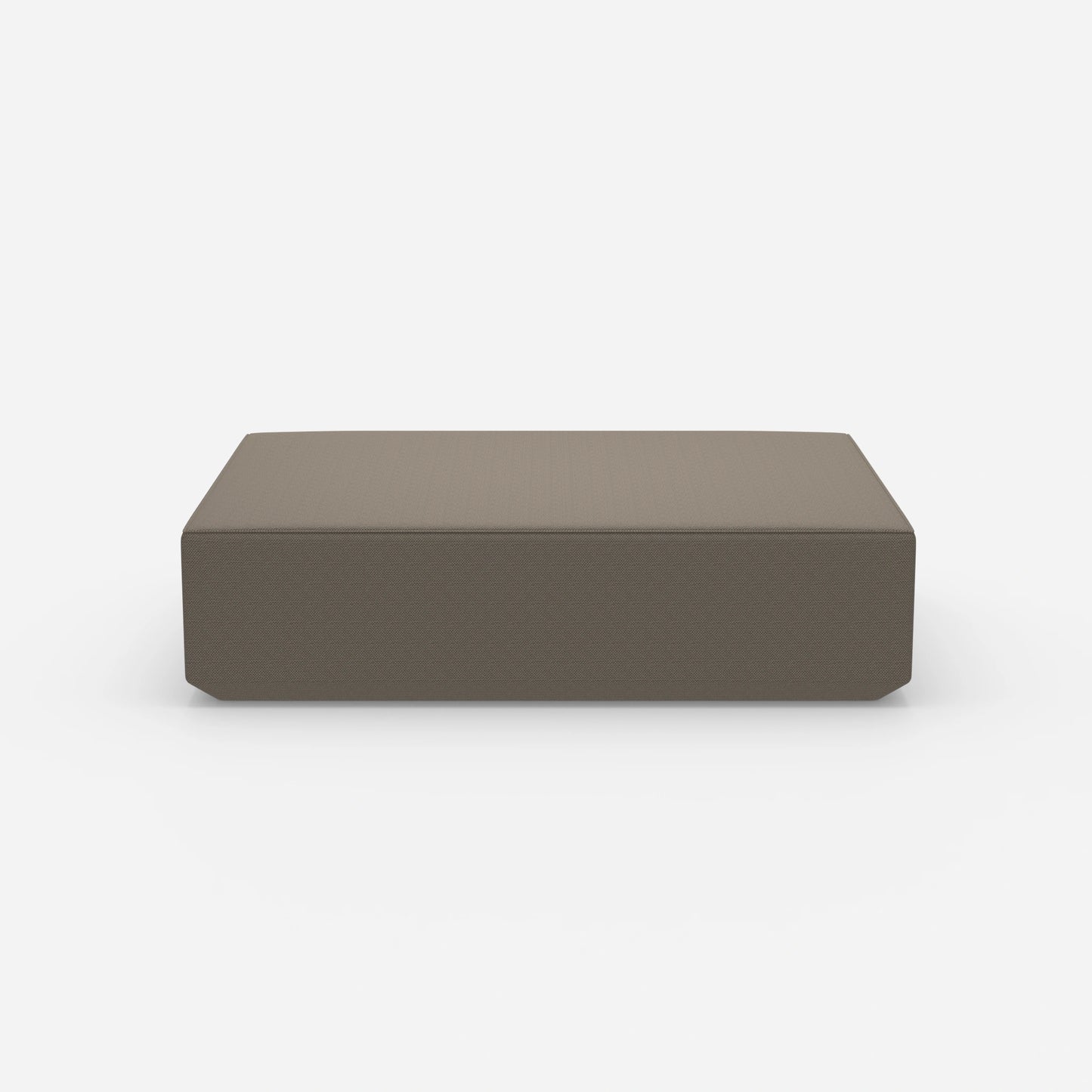 Pouf moderno grande largo 160 cm frontalmente