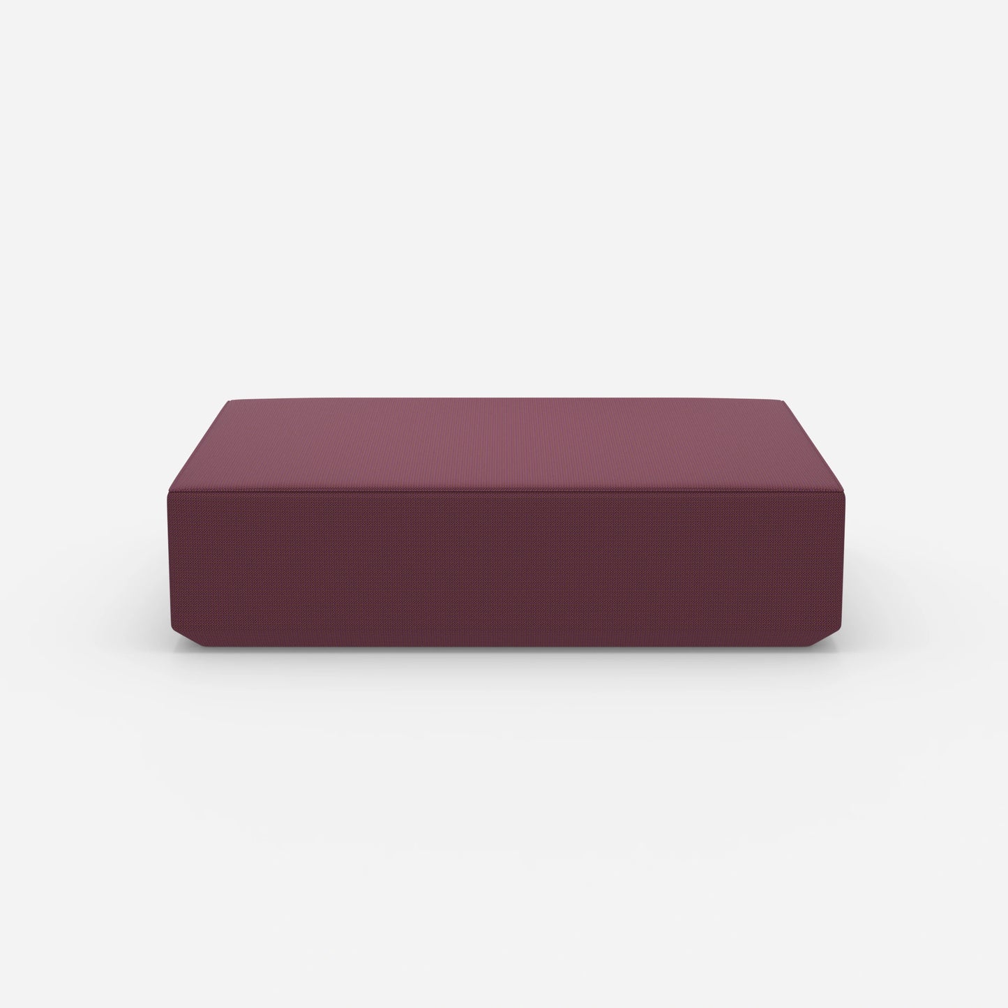 Pouf moderno grande largo 160 cm frontalmente