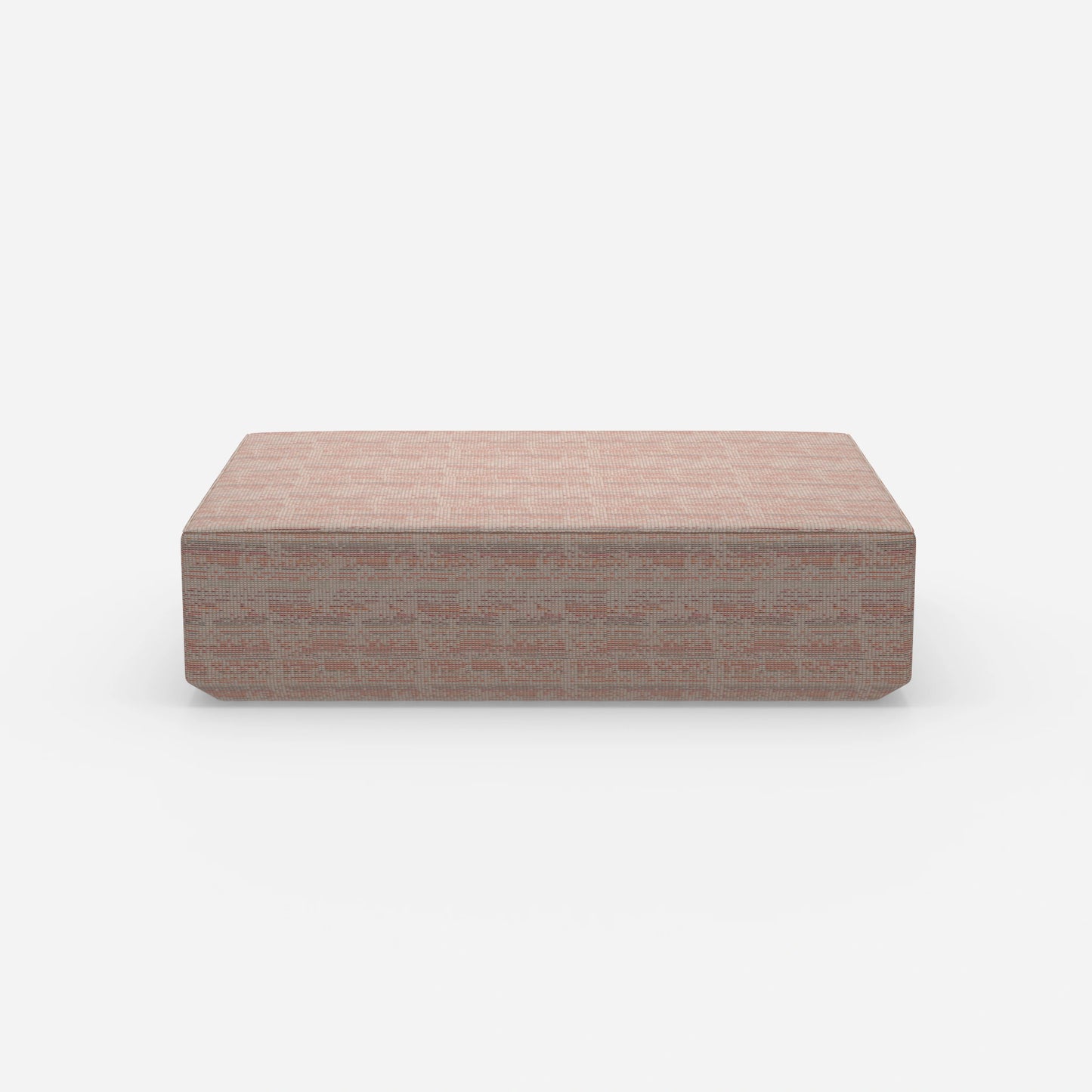Pouf moderno grande largo 160 cm frontalmente