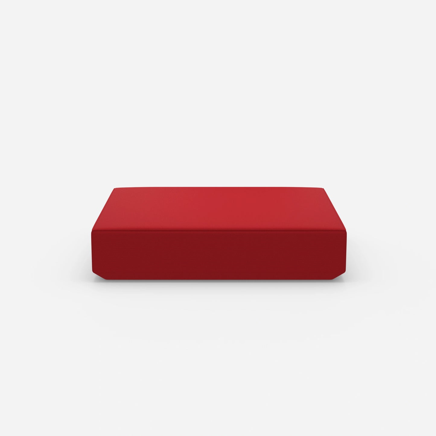 Ampio pouf moderno dal lato anteriore