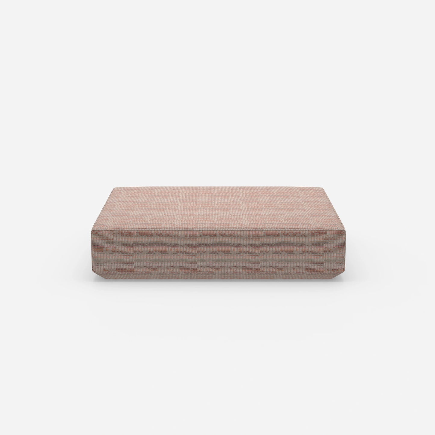 Ampio pouf moderno dal lato anteriore