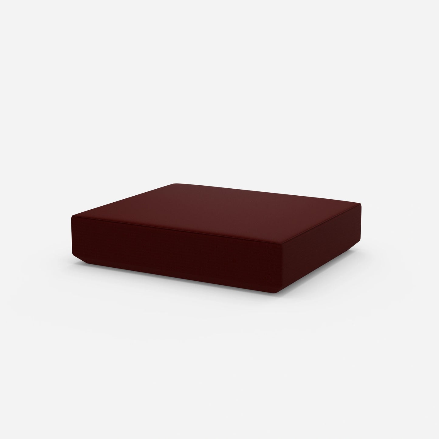 Grande pouf moderno visto di lato