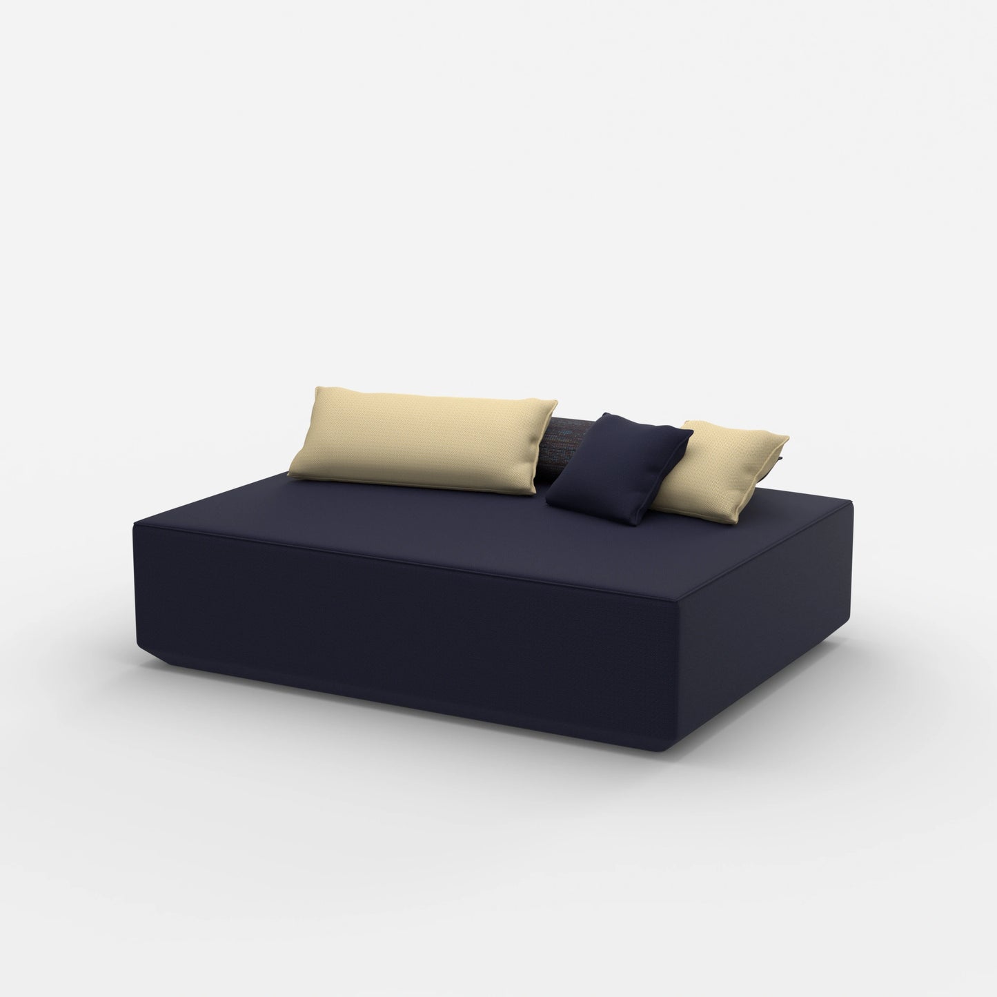 Grande pouf laterale