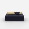 Grande pouf frontale