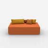 Grande pouf frontale