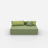 Modulo pouf grande visto frontalmente