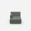 Piccola chaise longue vista frontale