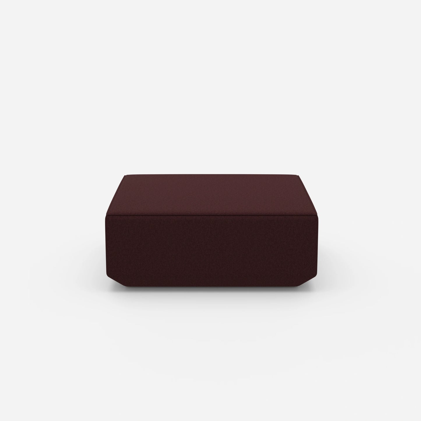 Pouf viola dal davanti