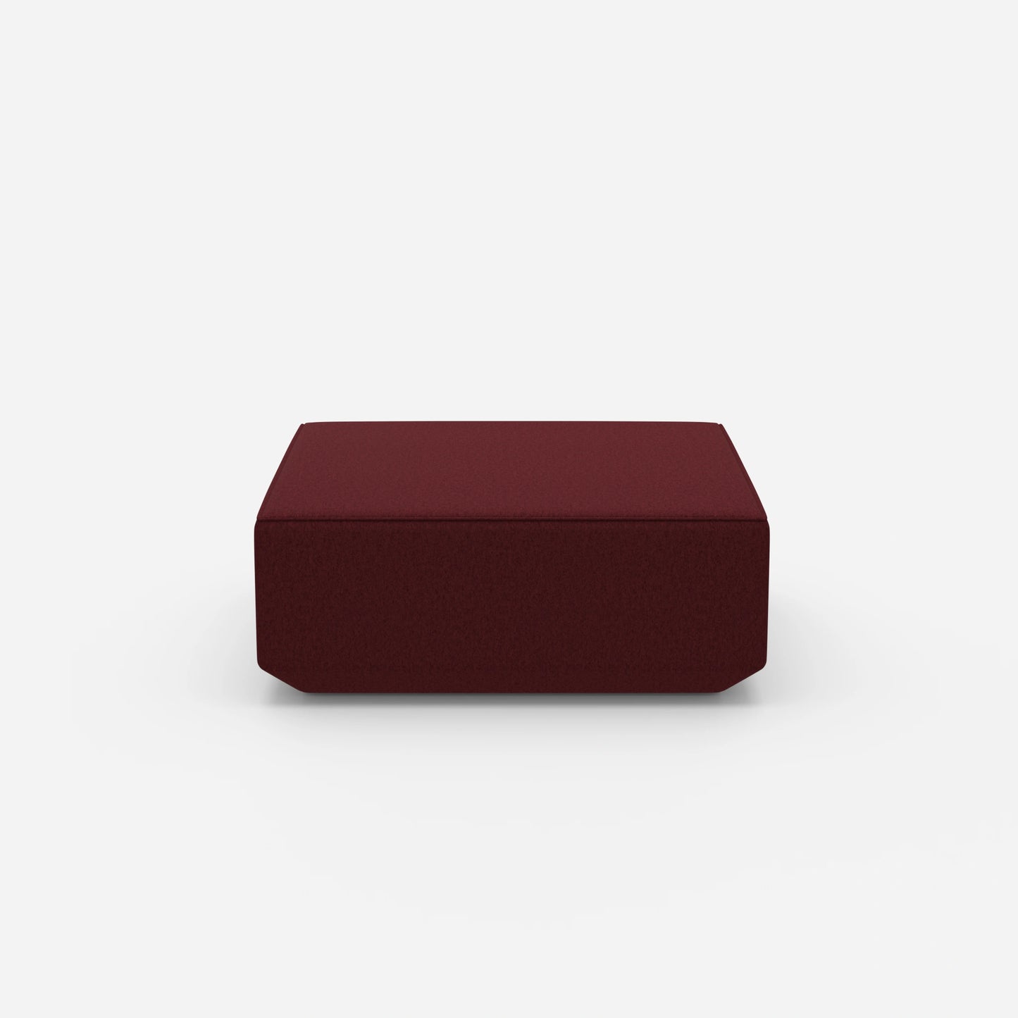 Pouf viola dal davanti