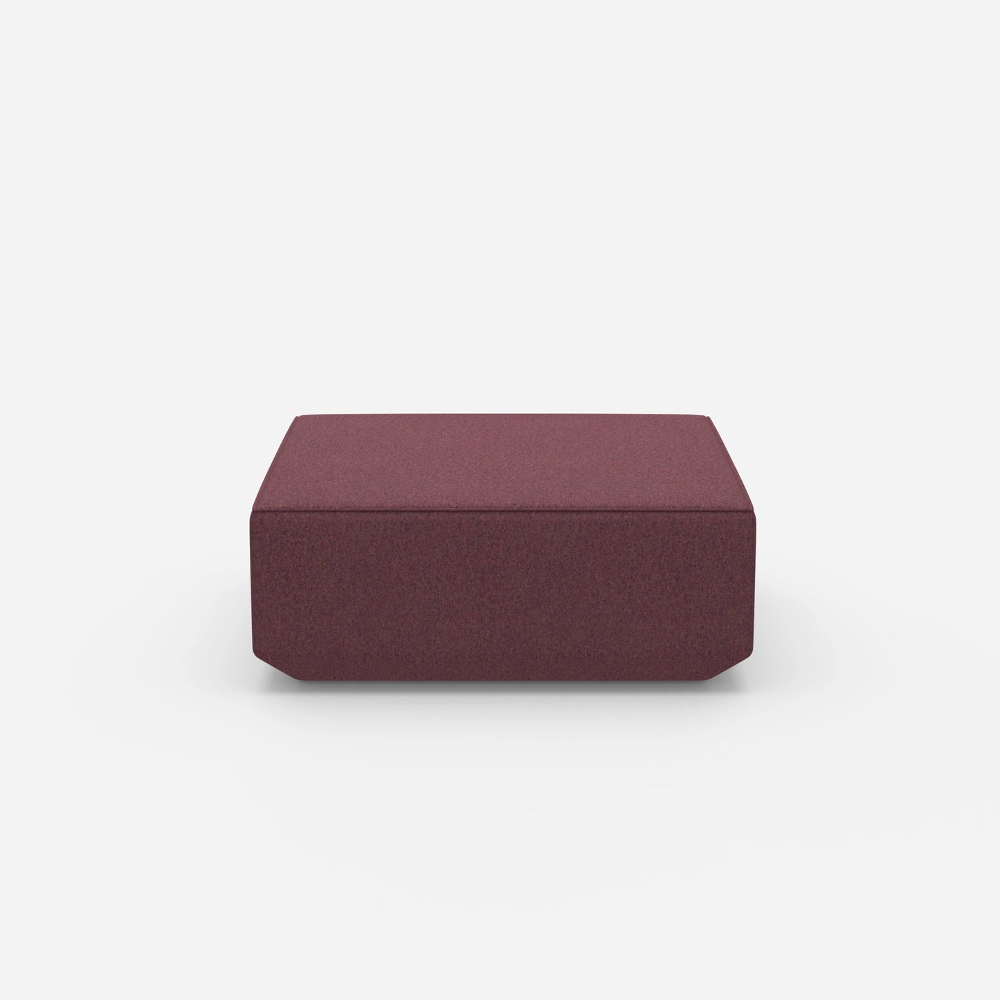 Pouf viola dal davanti