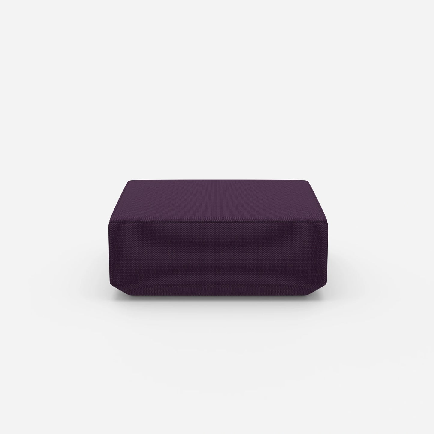 Pouf viola dal davanti