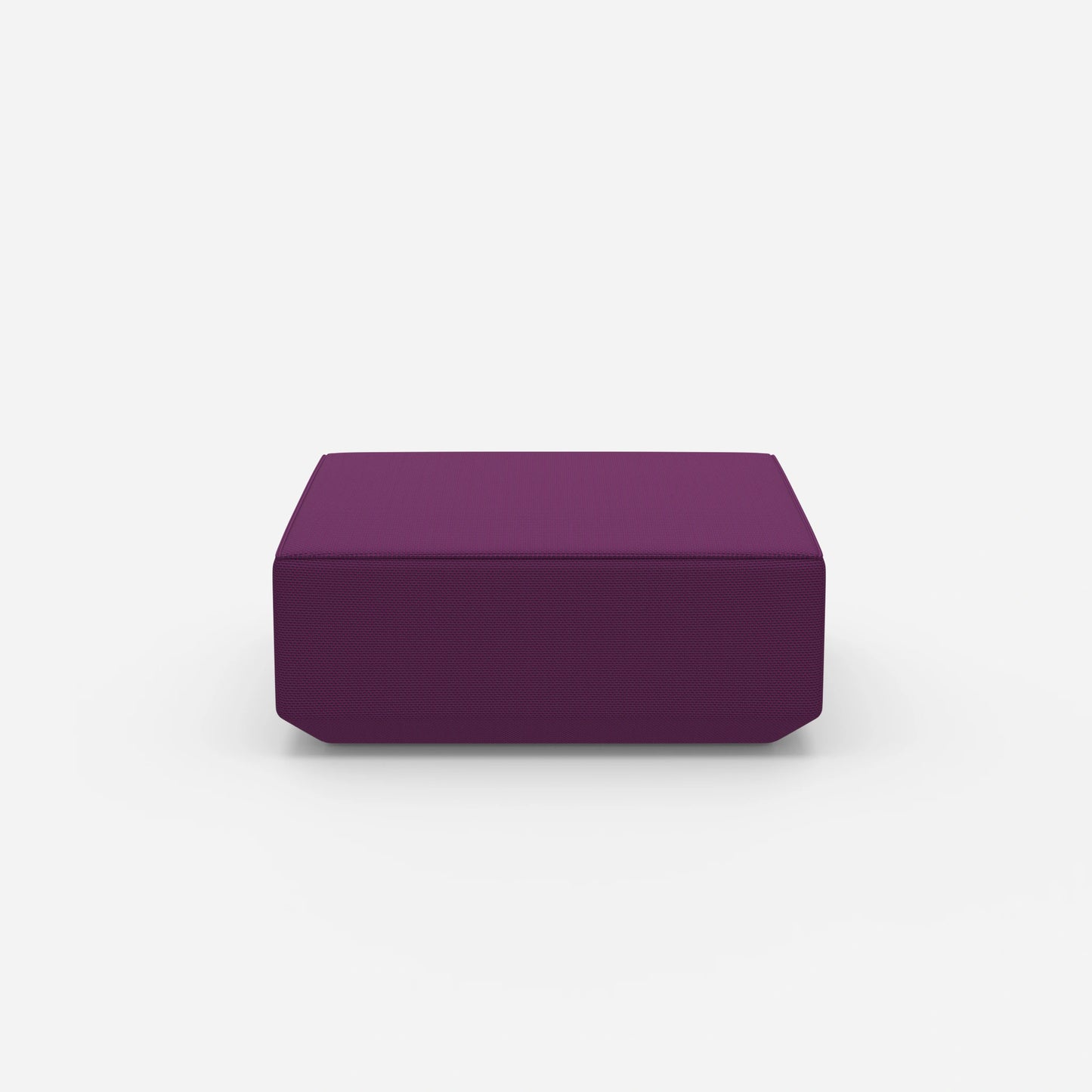 Pouf viola dal davanti