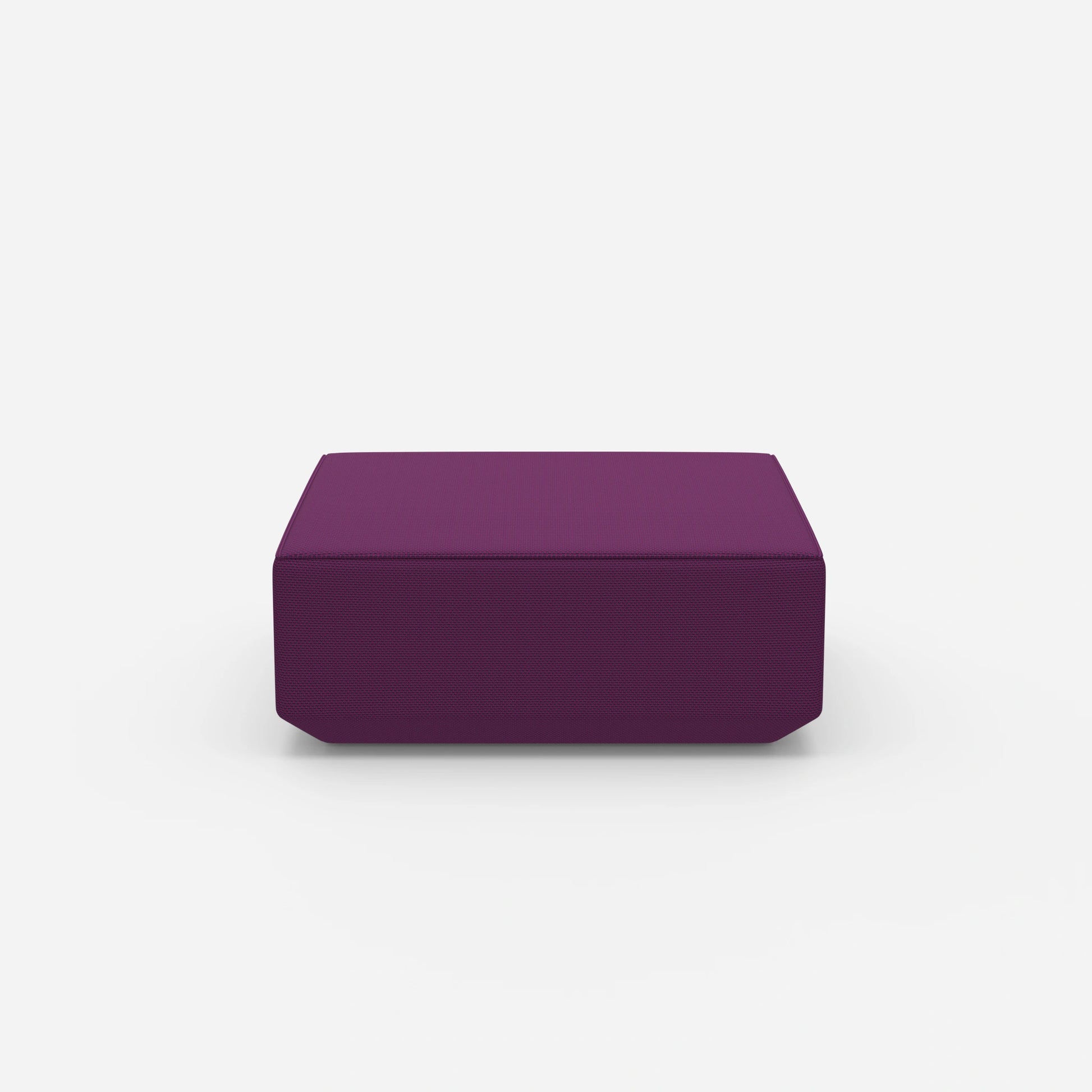 Pouf viola dal davanti