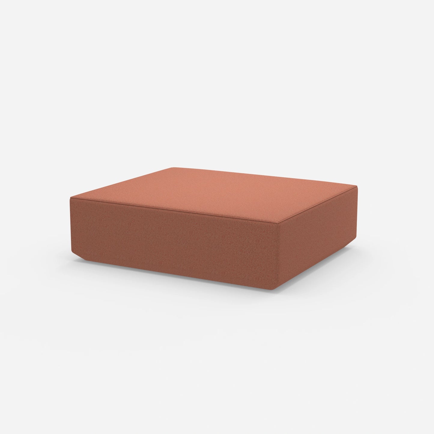Pouf moderno di grandi dimensioni visto di lato