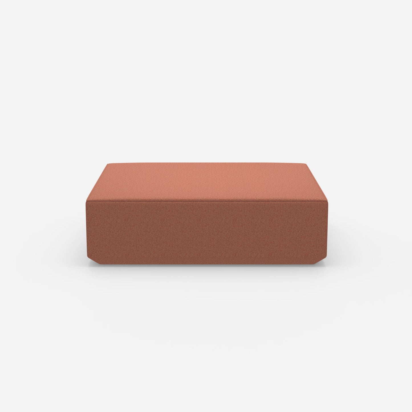 Pouf moderno grande visto frontalmente