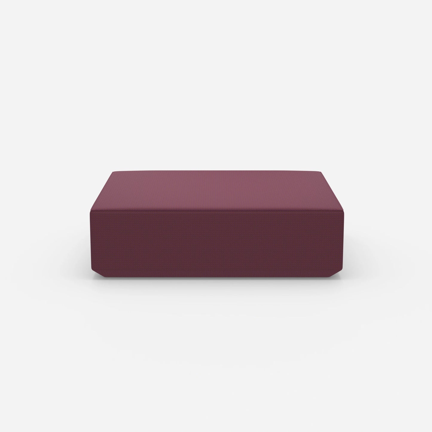 Pouf moderno grande visto frontalmente
