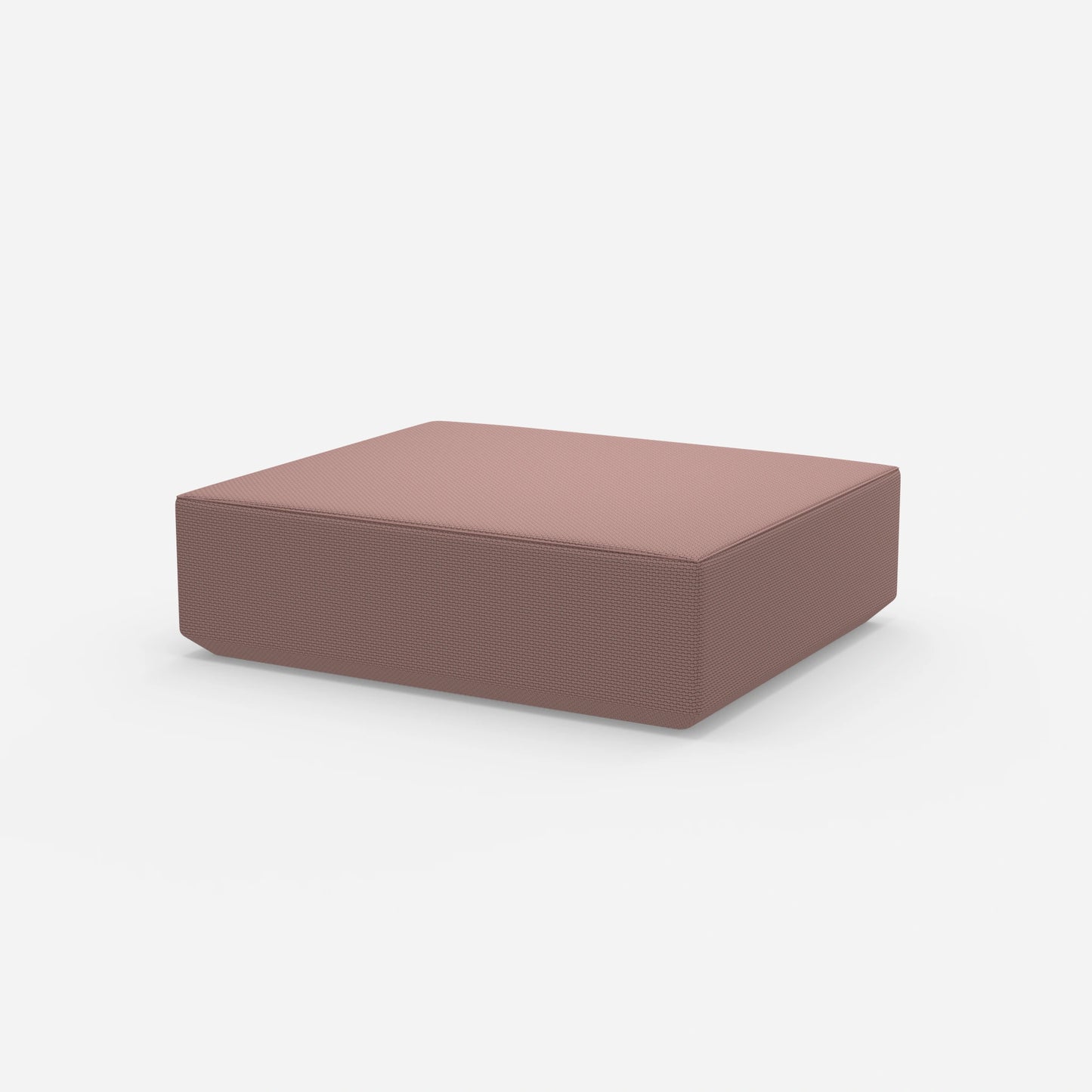 Pouf moderno di grandi dimensioni visto di lato
