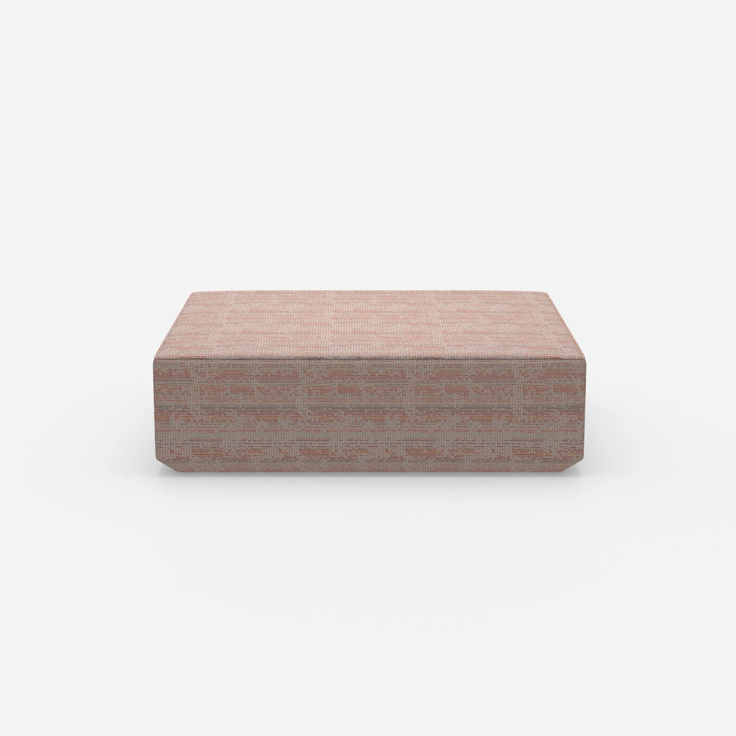 Pouf moderno grande visto frontalmente