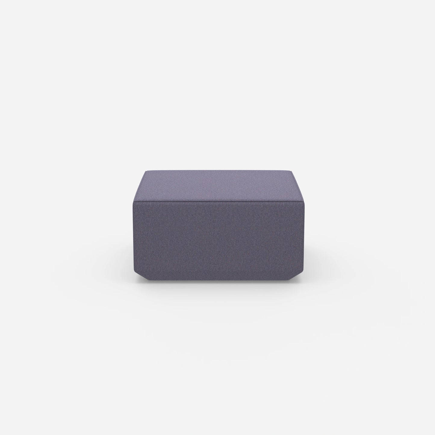 Pouf moderno alto 41 cm frontalmente