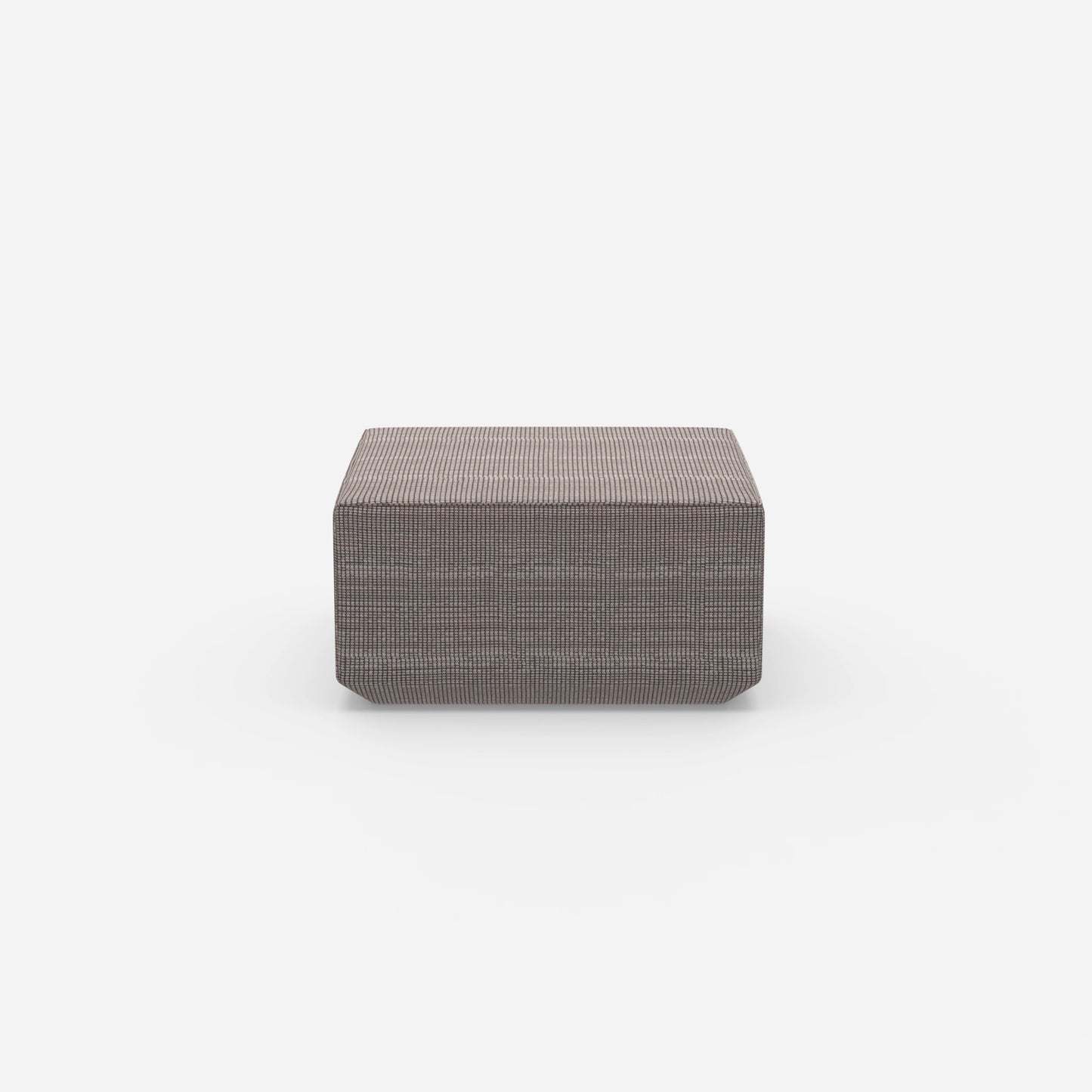 Pouf moderno alto 41 cm frontalmente