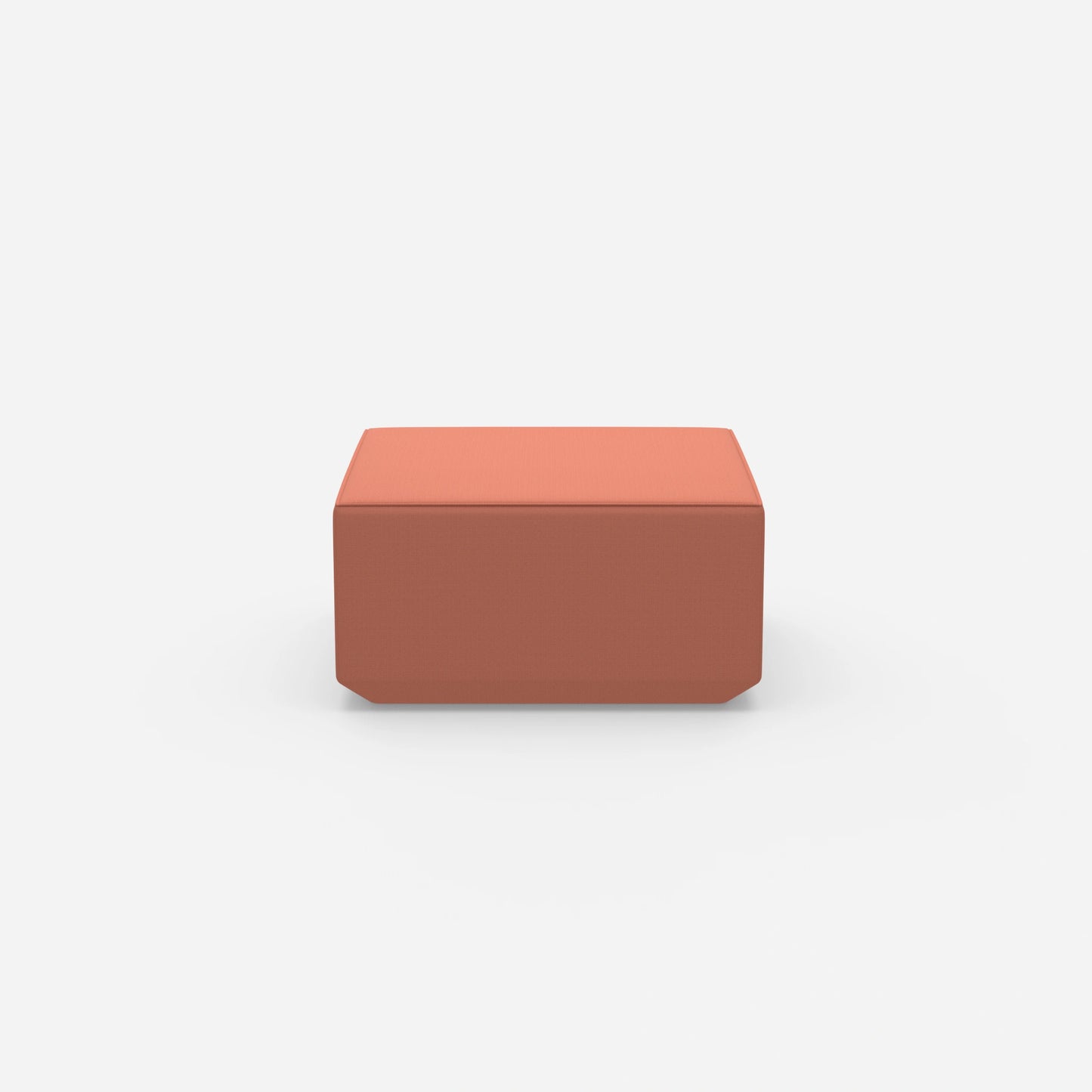 Pouf moderno alto 41 cm frontalmente