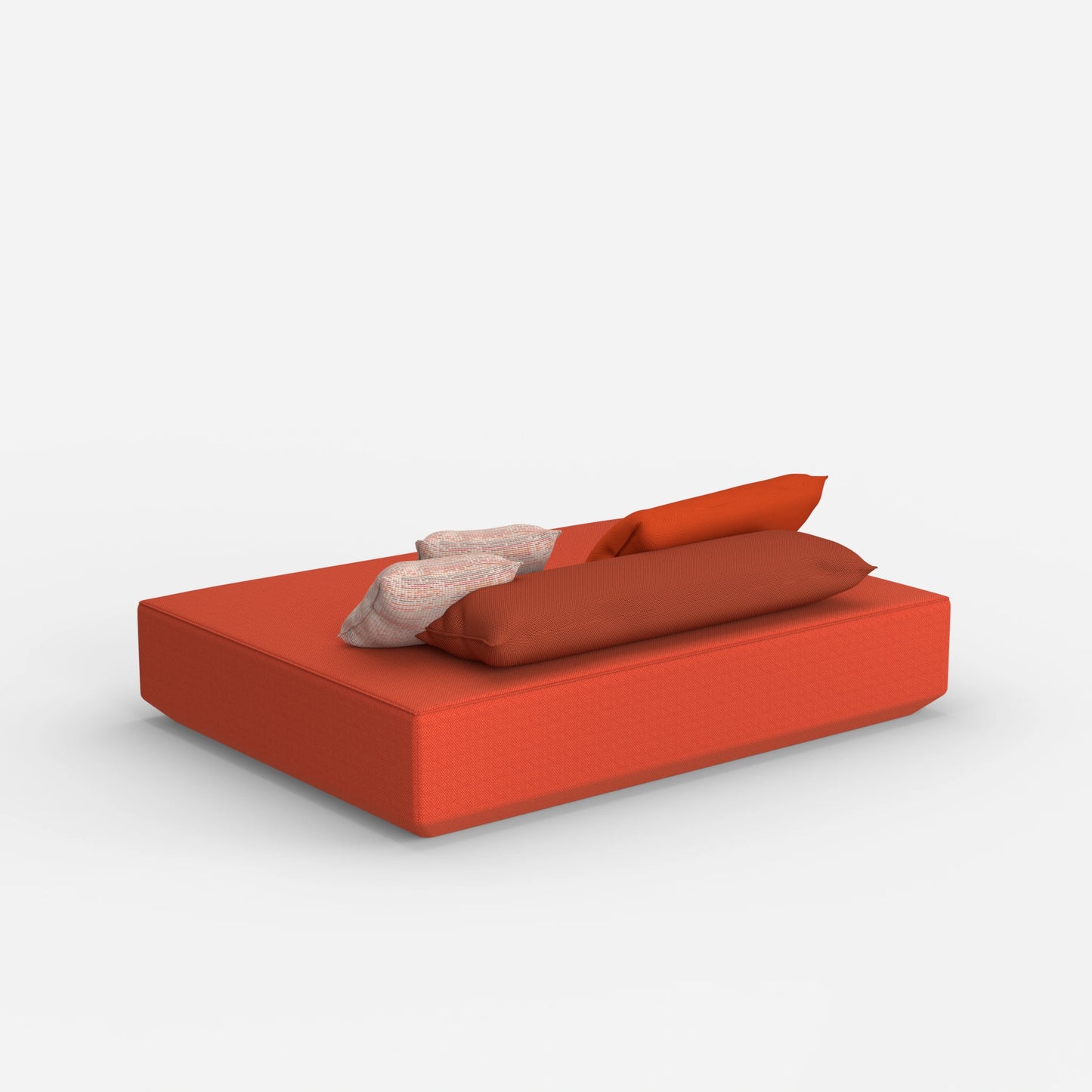 Pouf moderno in grande da dietro