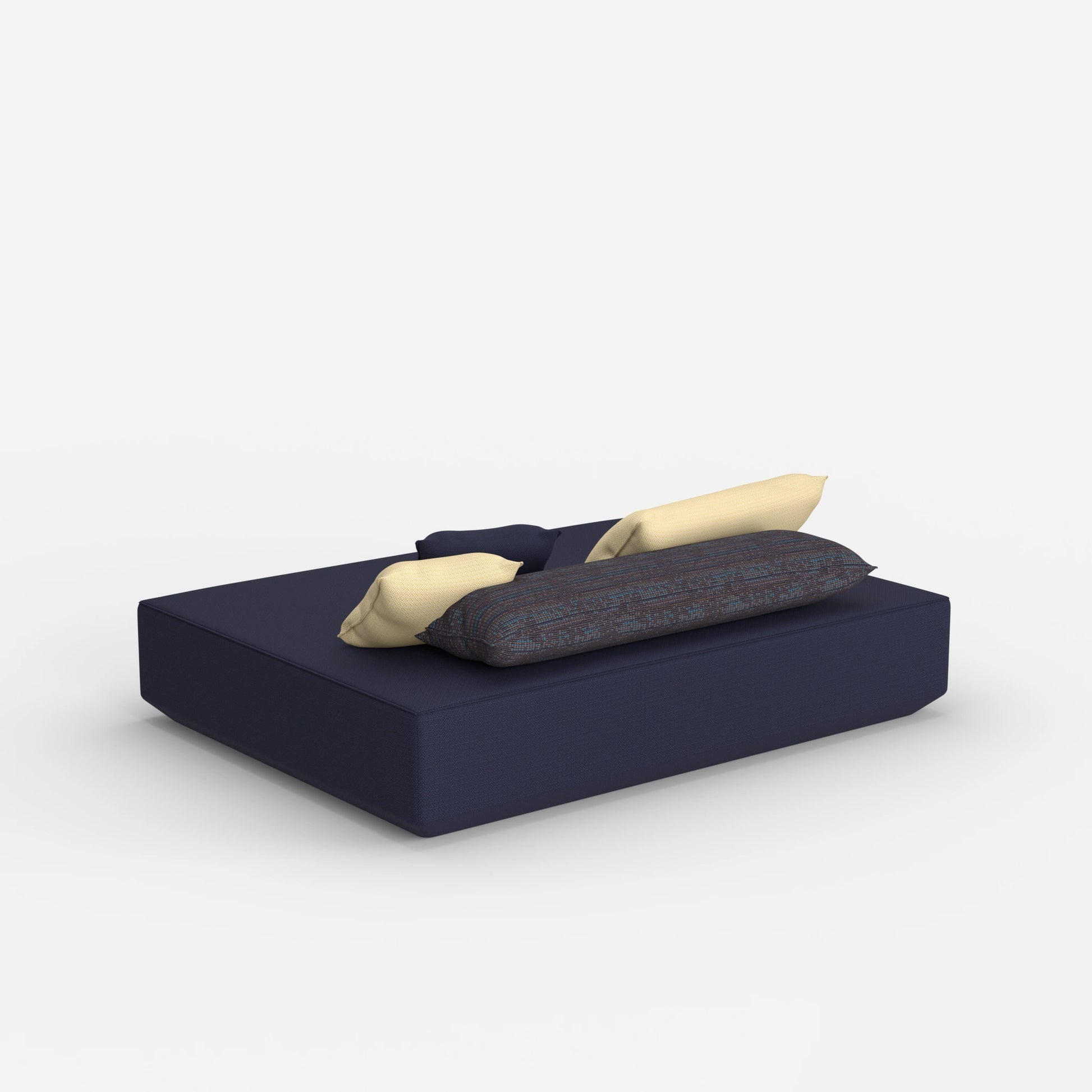 Pouf moderno in grande da dietro