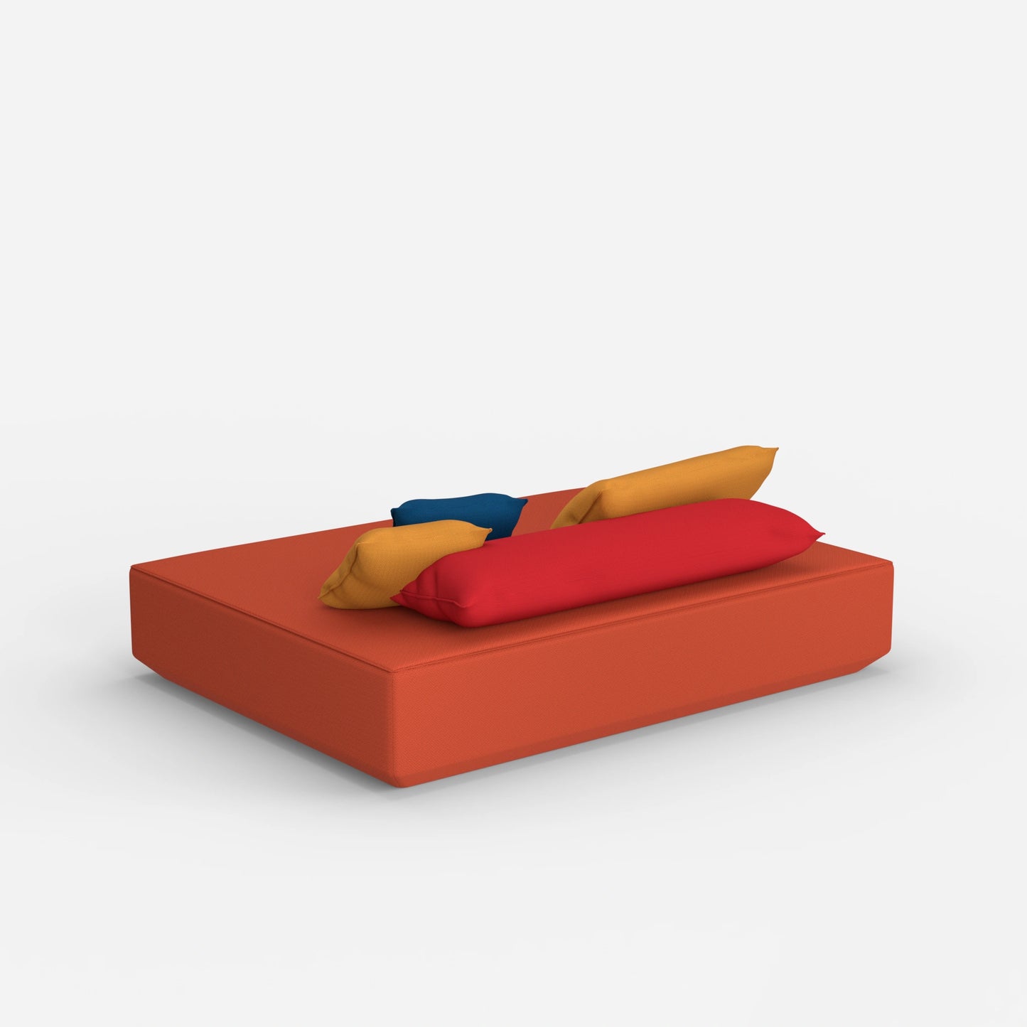 Pouf moderno in grande da dietro