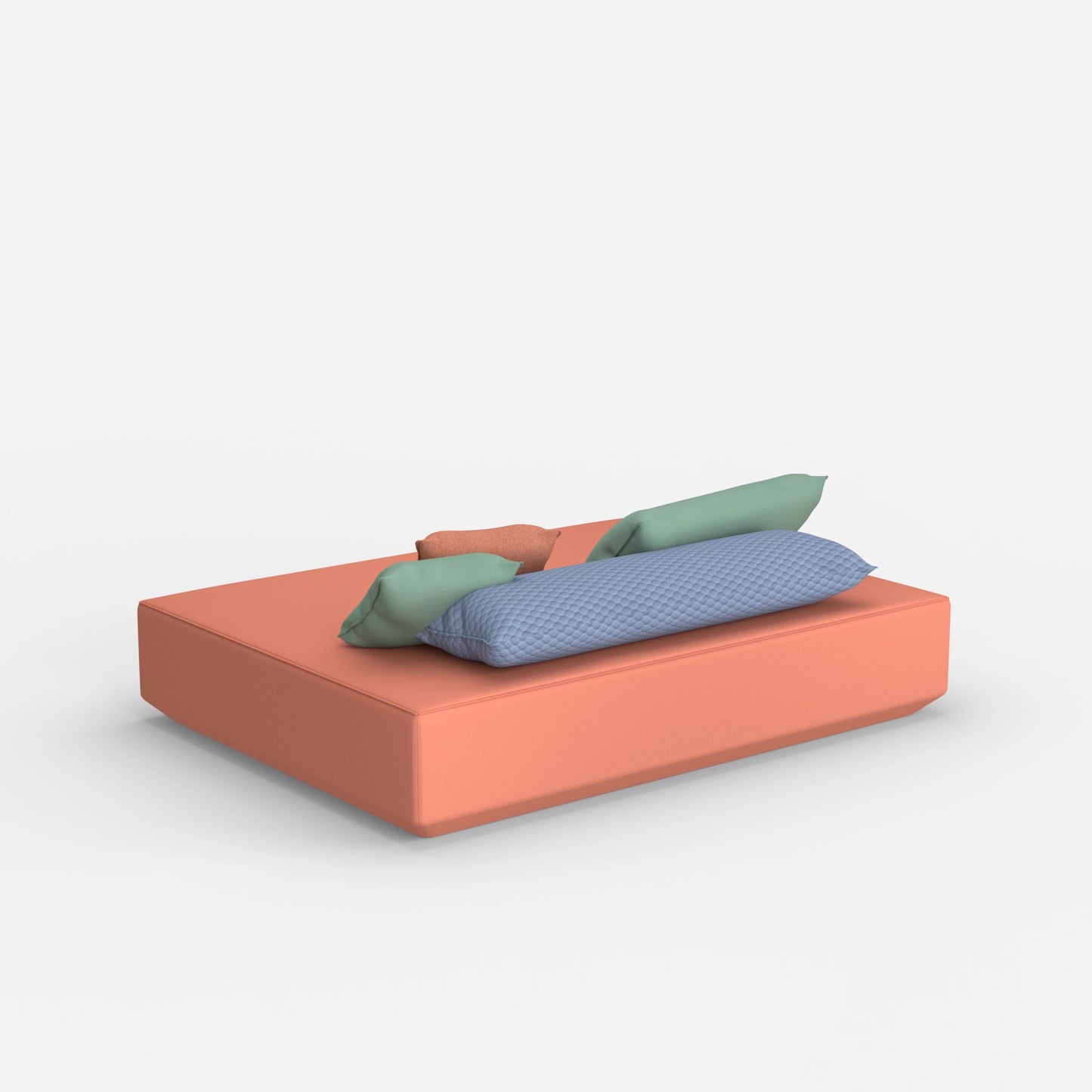 Pouf moderno in grande da dietro