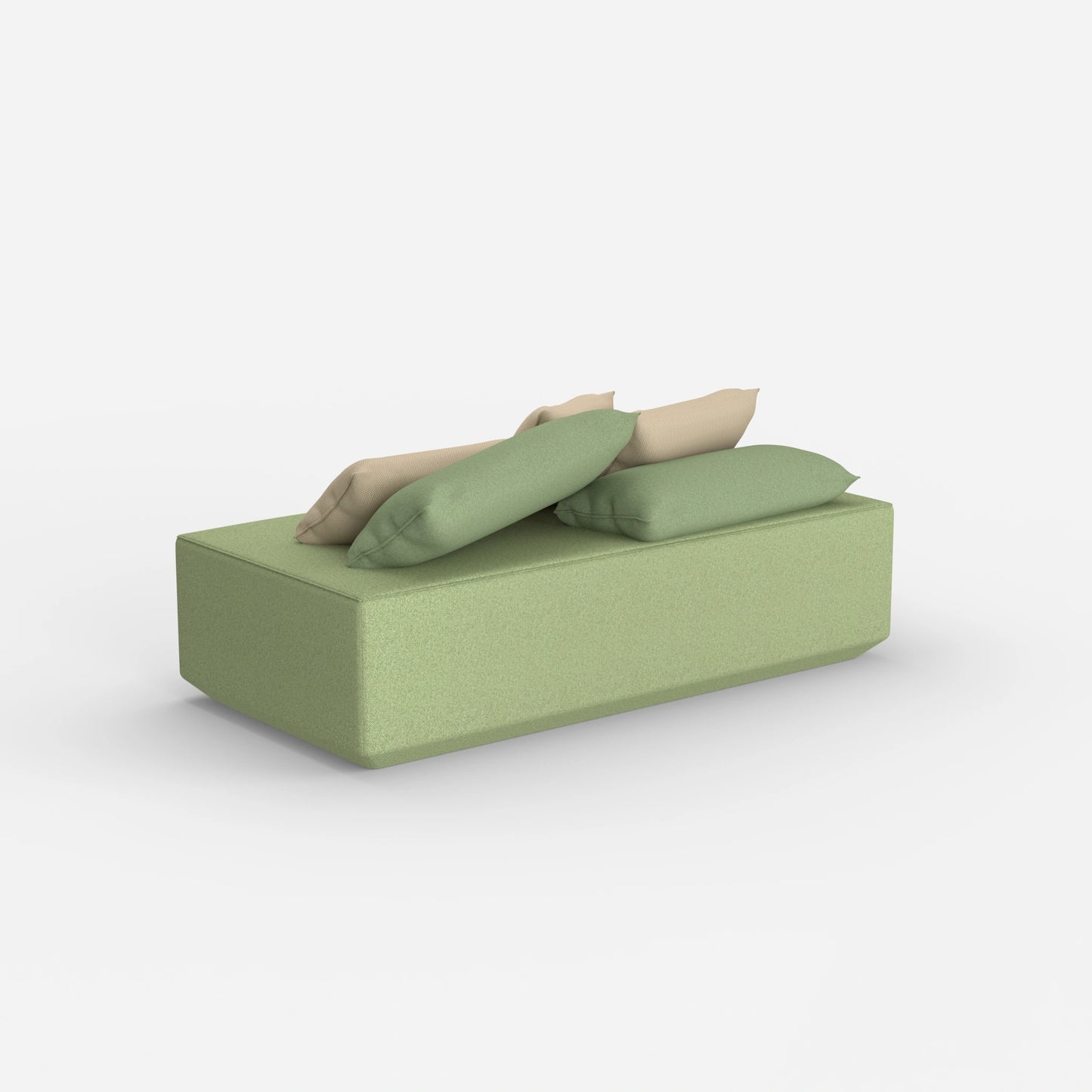 Pouf modulare moderno da dietro