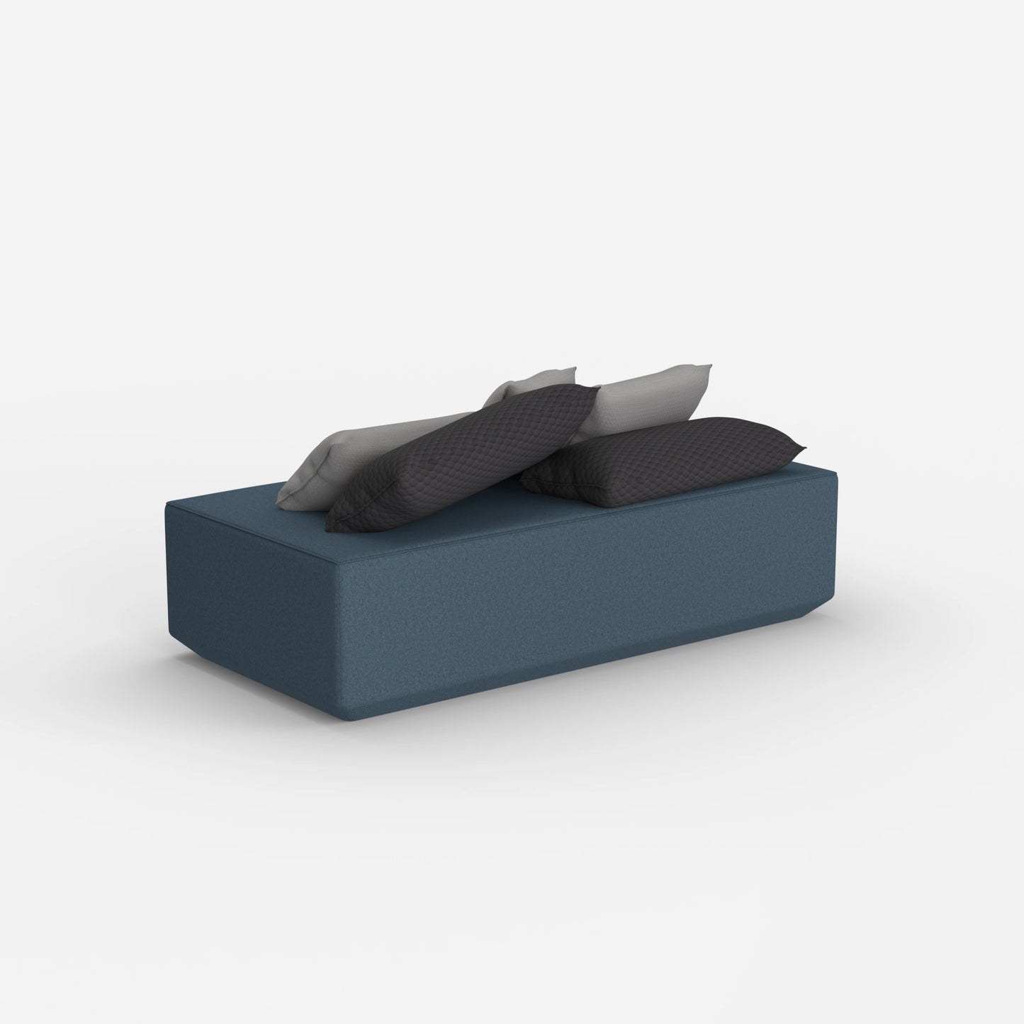 Pouf modulare moderno da dietro
