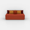 Pouf modulare moderno visto di fronte