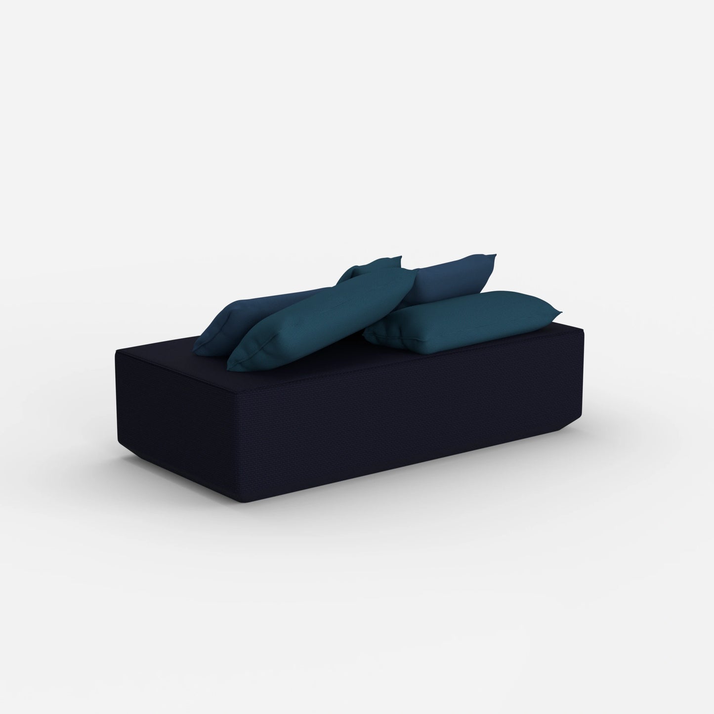 Pouf modulare moderno da dietro