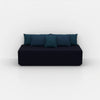 Pouf modulare moderno visto di fronte