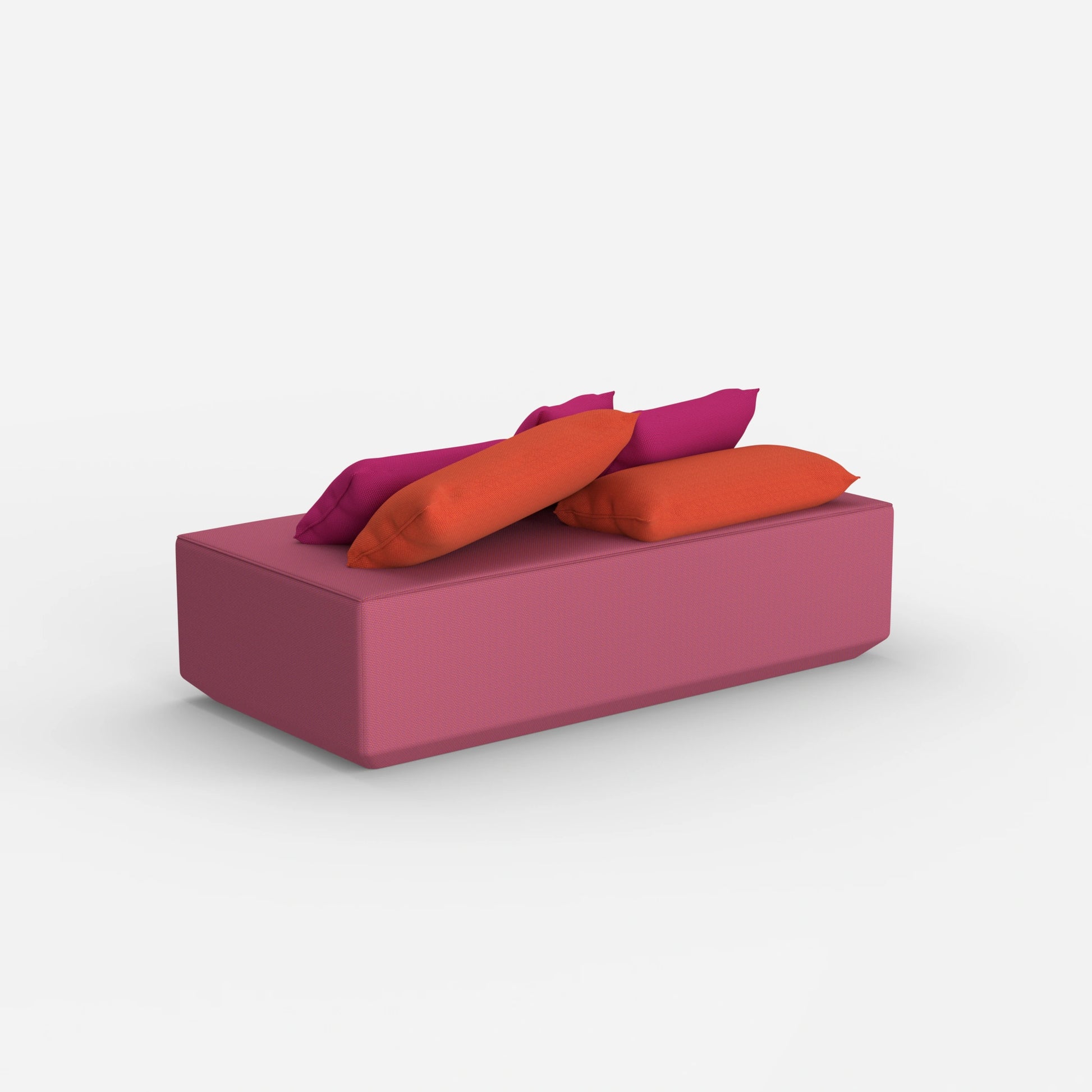 Pouf modulare moderno da dietro