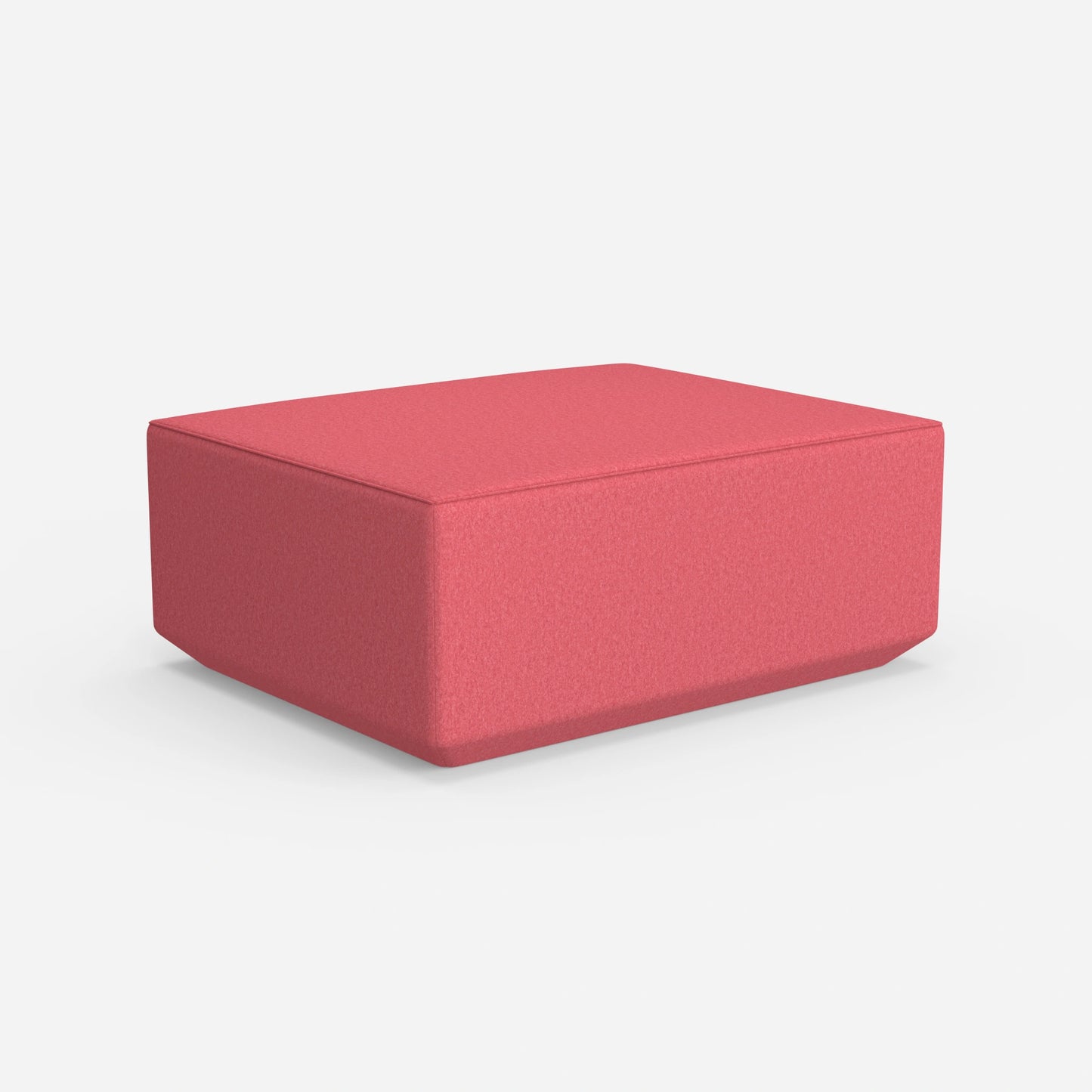 Pouf moderno rosa da dietro