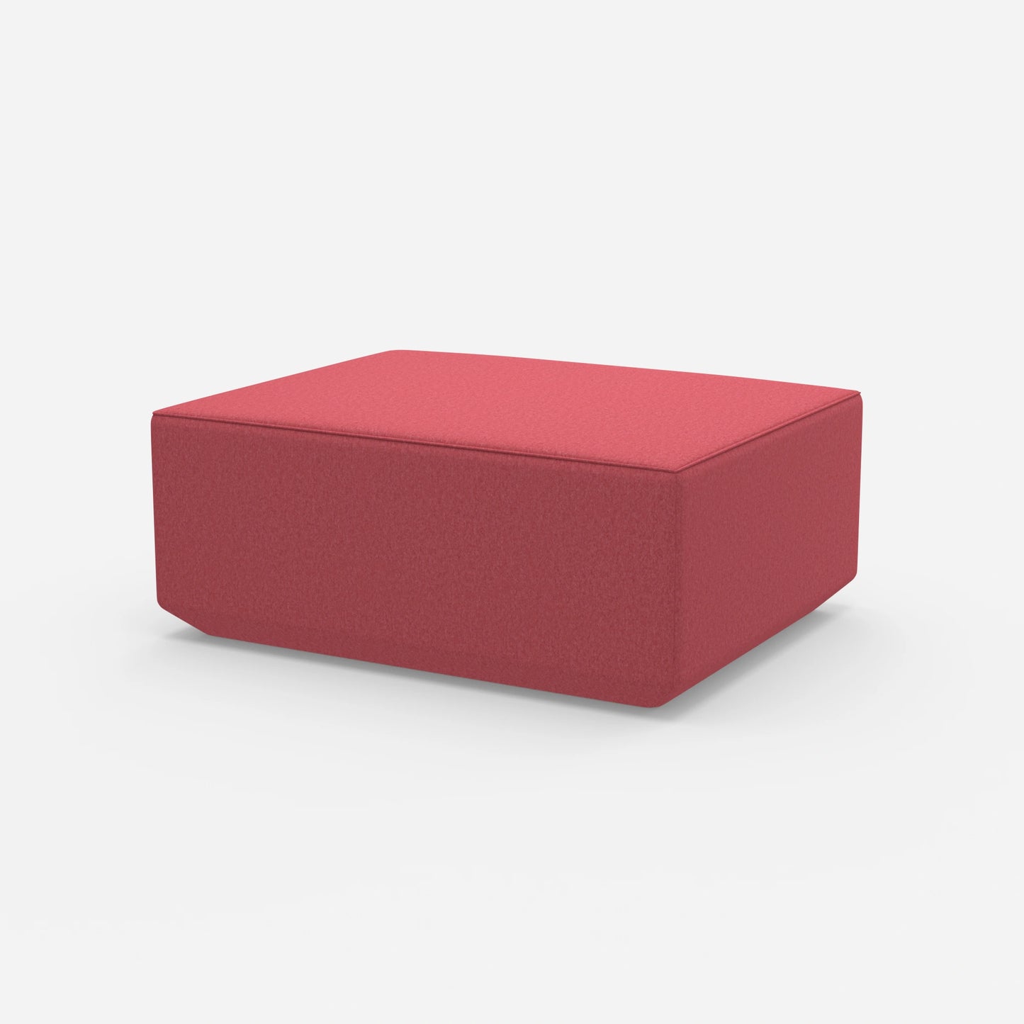 Pouf moderno rosa dal lato