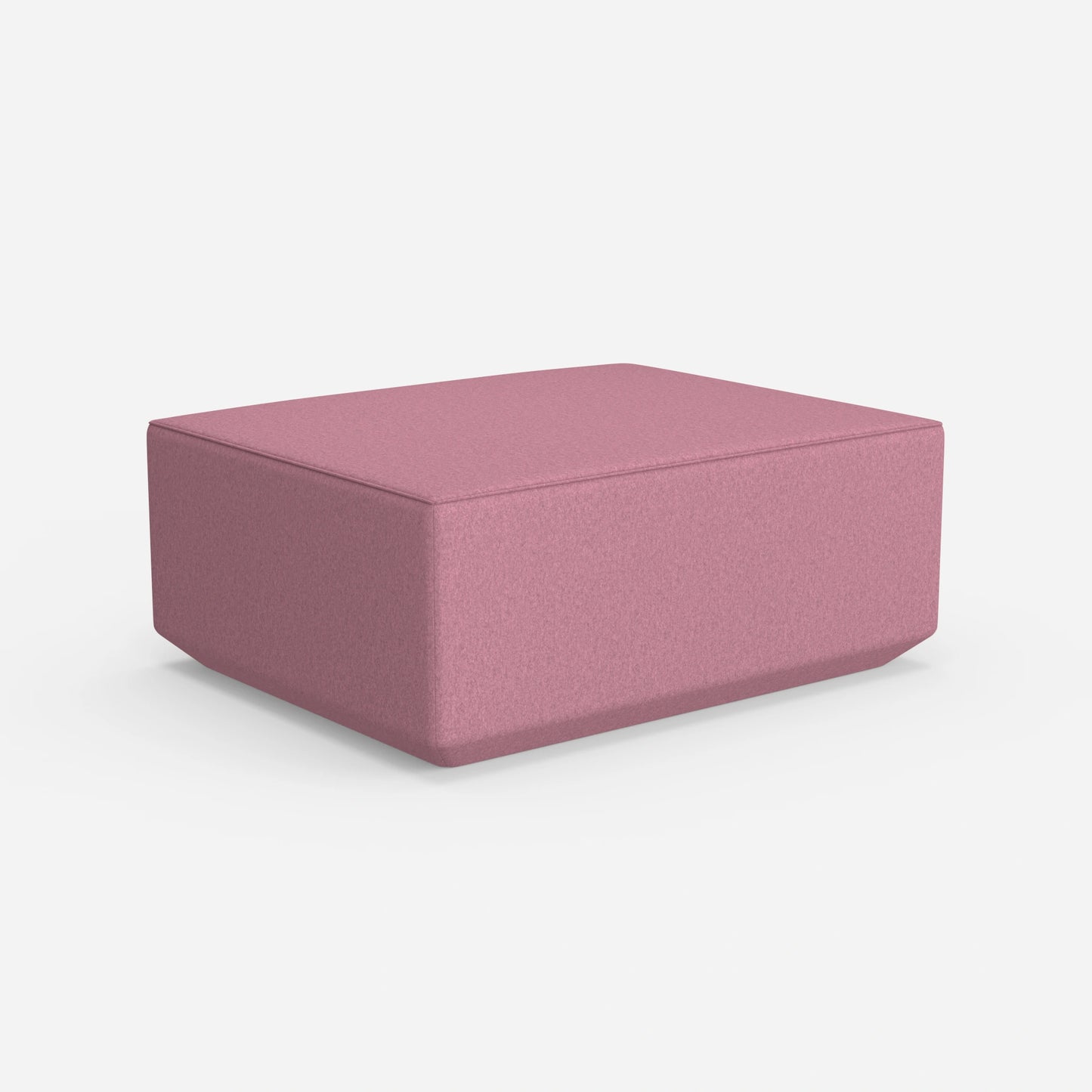 Pouf moderno rosa da dietro