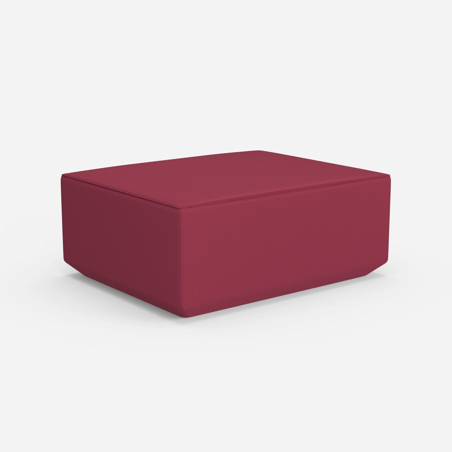 Pouf moderno rosa da dietro