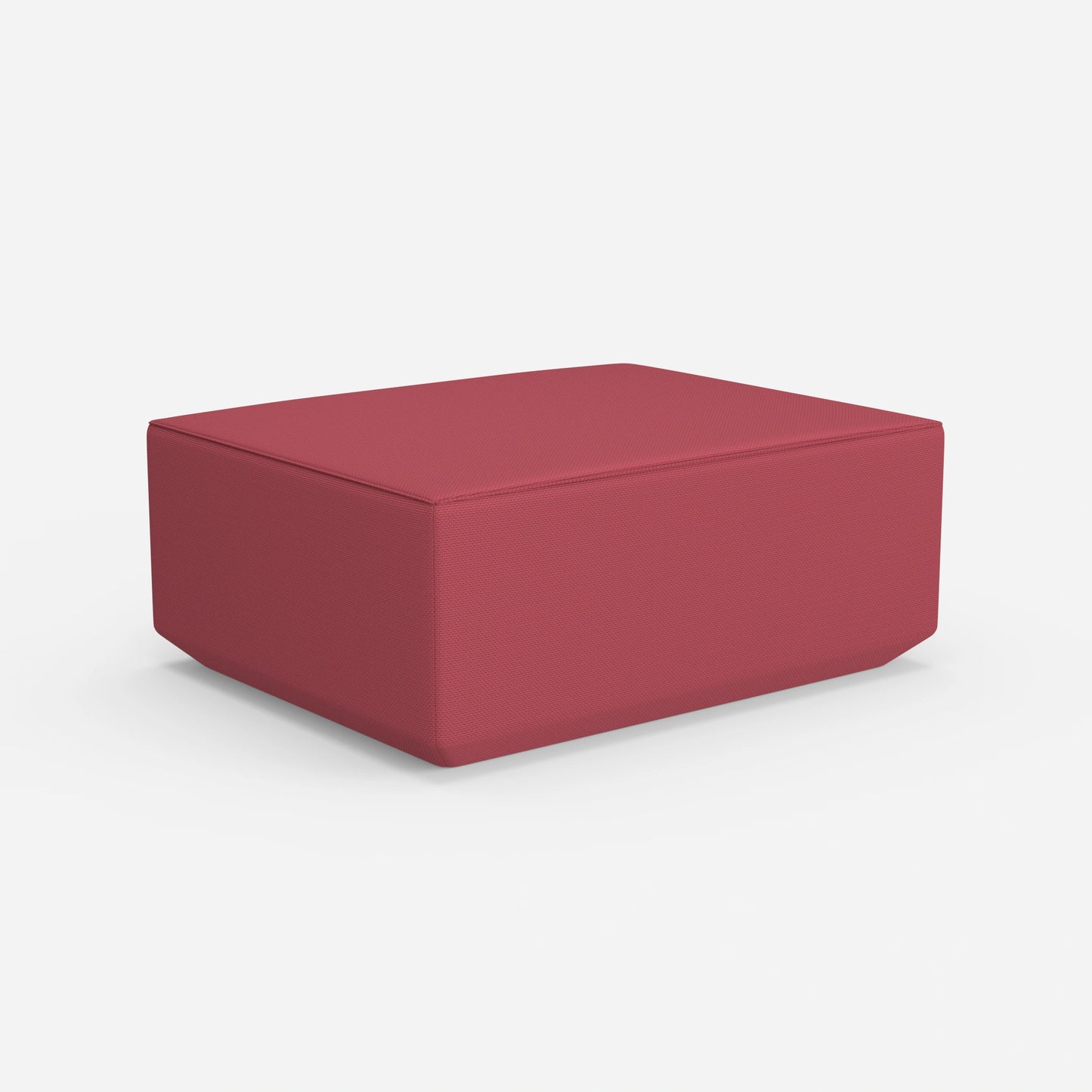 Pouf moderno rosa da dietro