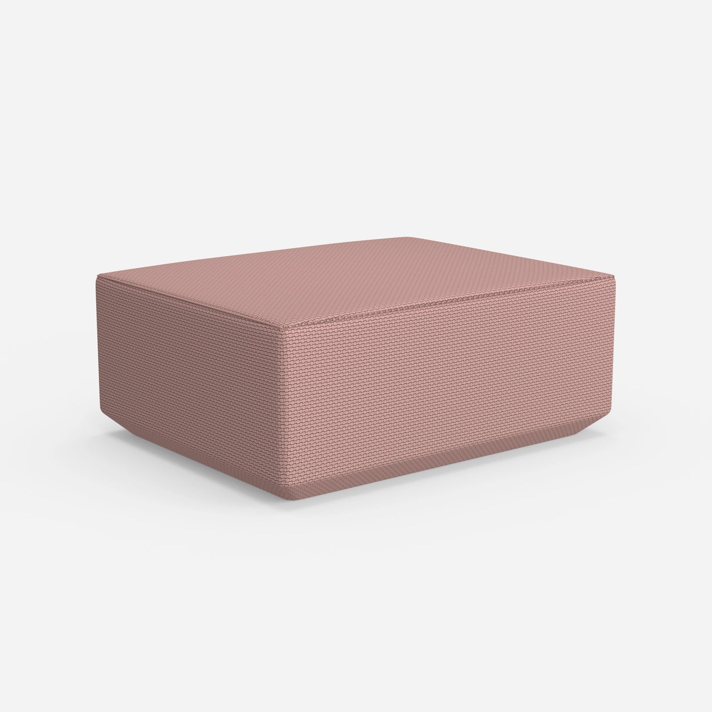 Pouf moderno rosa da dietro