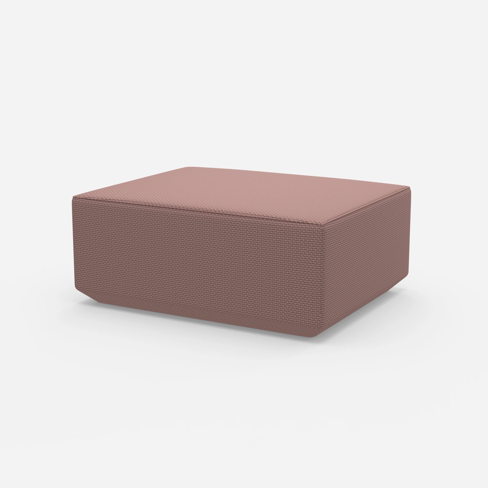 Pouf moderno rosa dal lato
