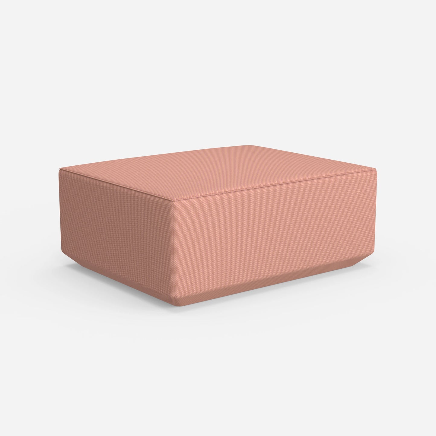 Pouf moderno rosa da dietro