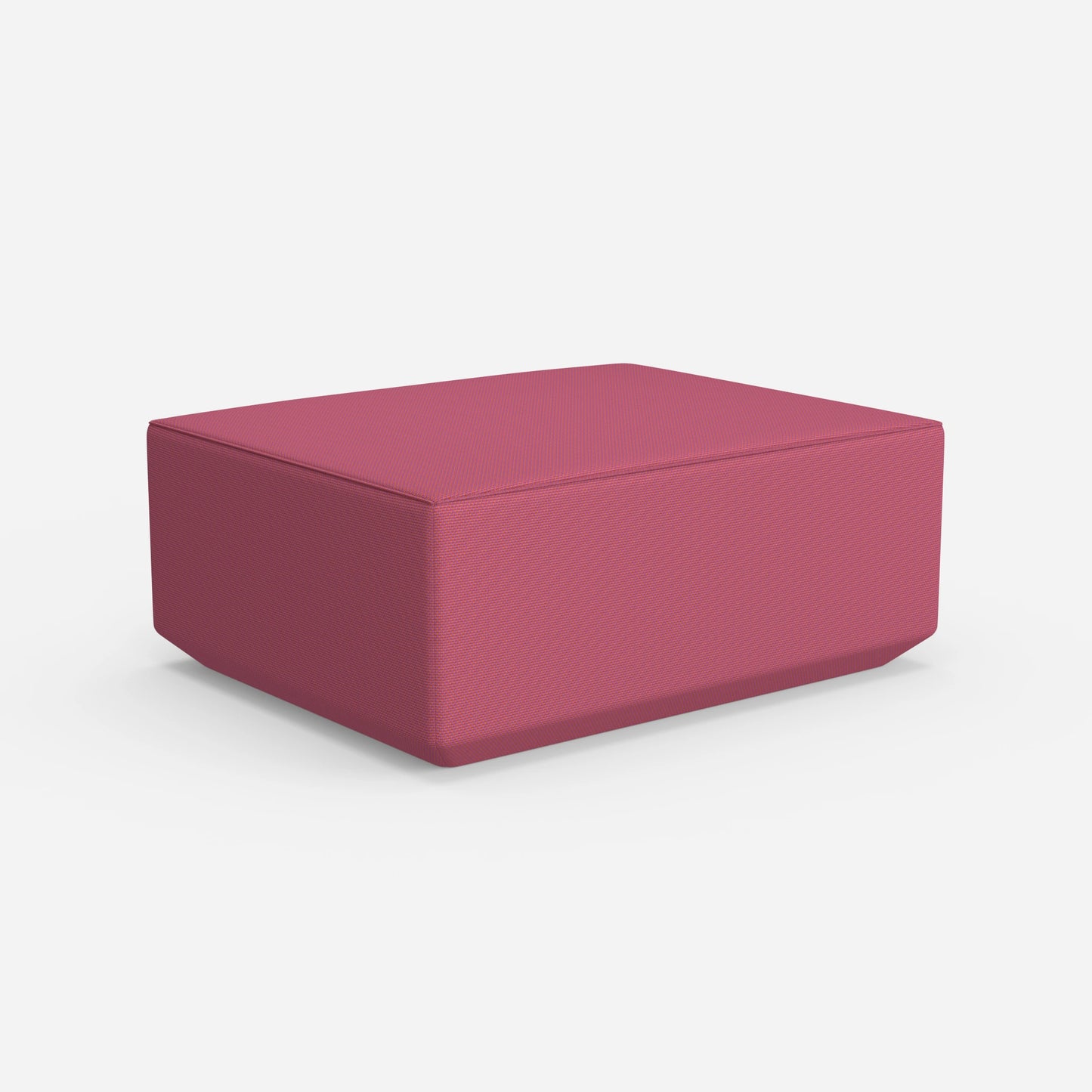 Pouf moderno rosa da dietro