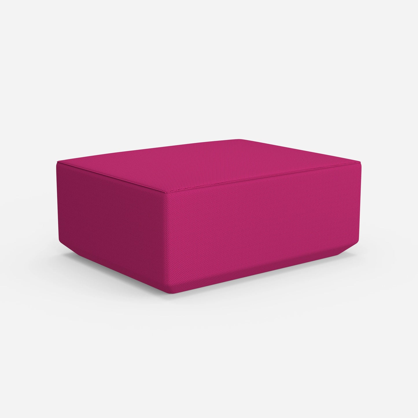 Pouf moderno rosa da dietro