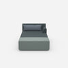 Chaise longue modulare per dormire frontalmente