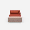 Chaise longue modulare per dormire frontalmente