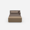 Chaise longue modulare per dormire frontalmente